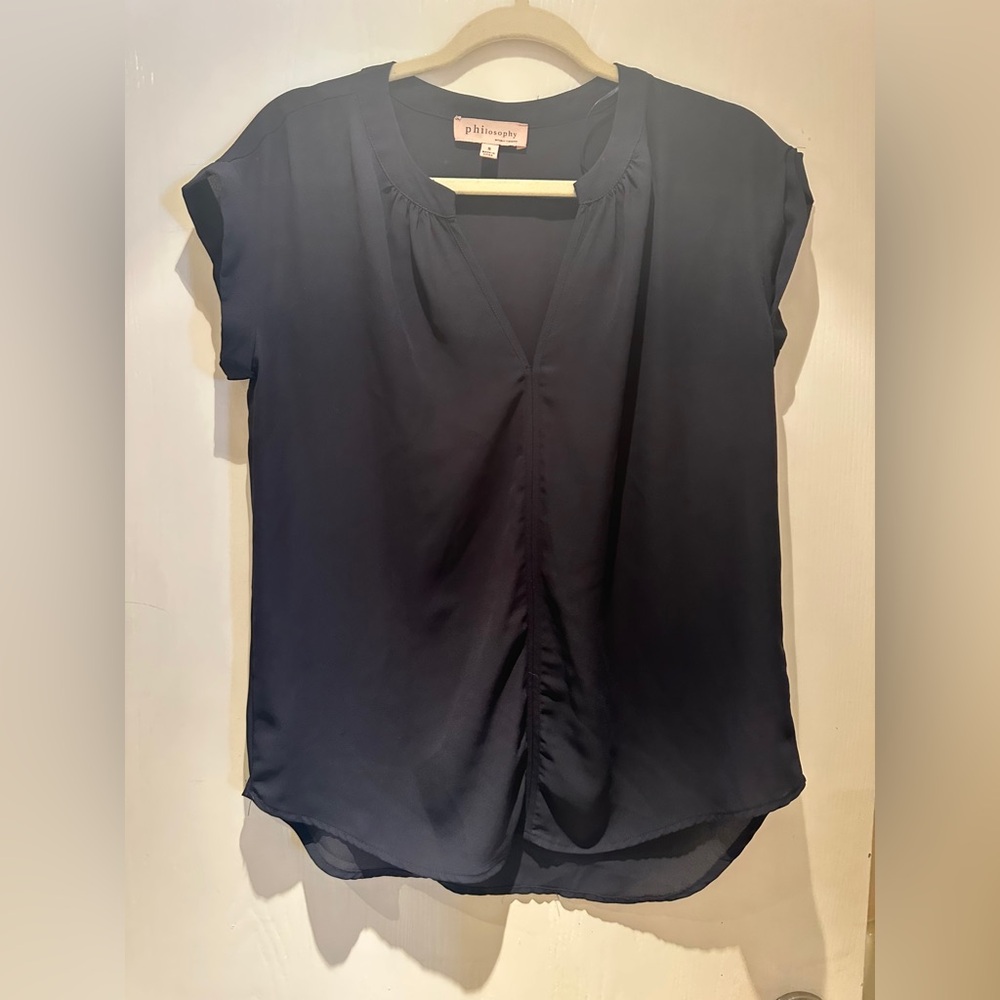 Philosophy Women's Navy Blue Blouse